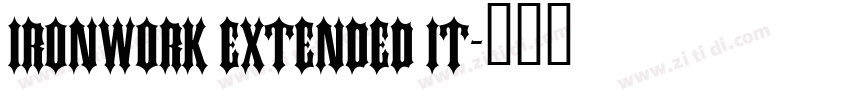 Ironwork Extended It字体转换